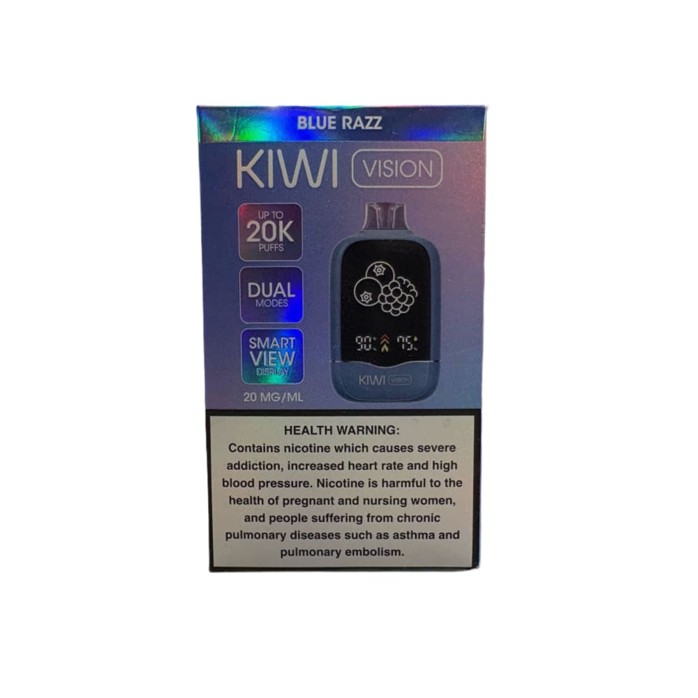 جهاز سحبة كيوي 20000 شفطة 20 نيكوتين عدة نكهات استخدام مره واحده KIWI VISION