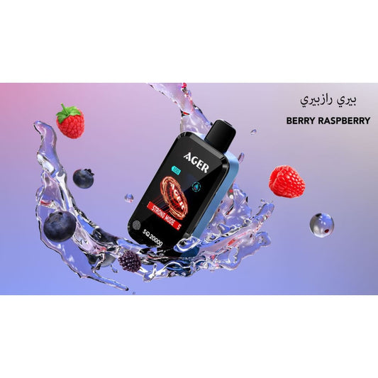 AGER سحبة سيجارة اجير 20000 شفطة 50 نيكوتين عدة نكهات استخدام مره واحده