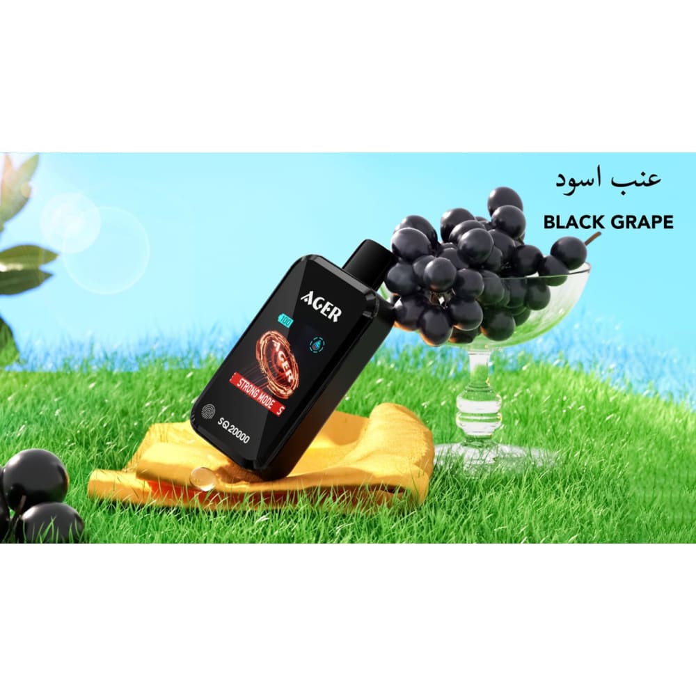 AGER سحبة سيجارة اجير 20000 شفطة 50 نيكوتين عدة نكهات استخدام مره واحده