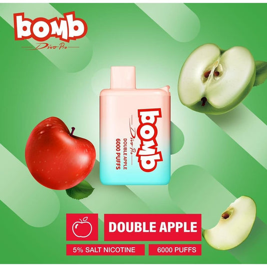 BOMB سحبة سيجارة بومب 6000 شفطة 50 نيكوتين عدة نكهات استخدام مره واحده