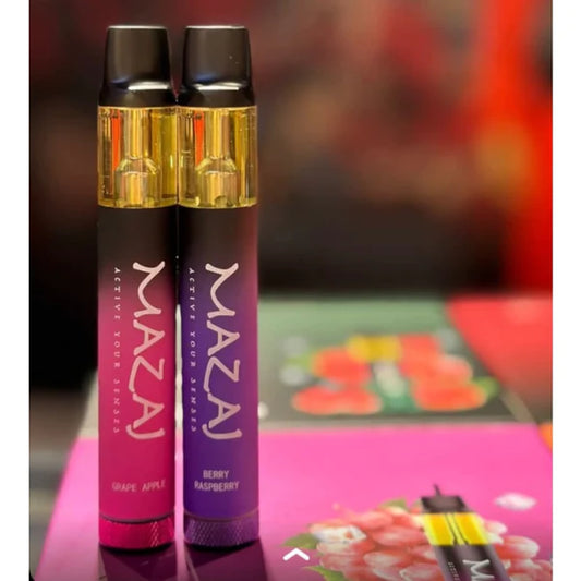 MAZAJ NANO سحبة سيجارة مزاج نانو 1200 شفطة 20 نيكوتين عدة نكهات استخدام مره واحده