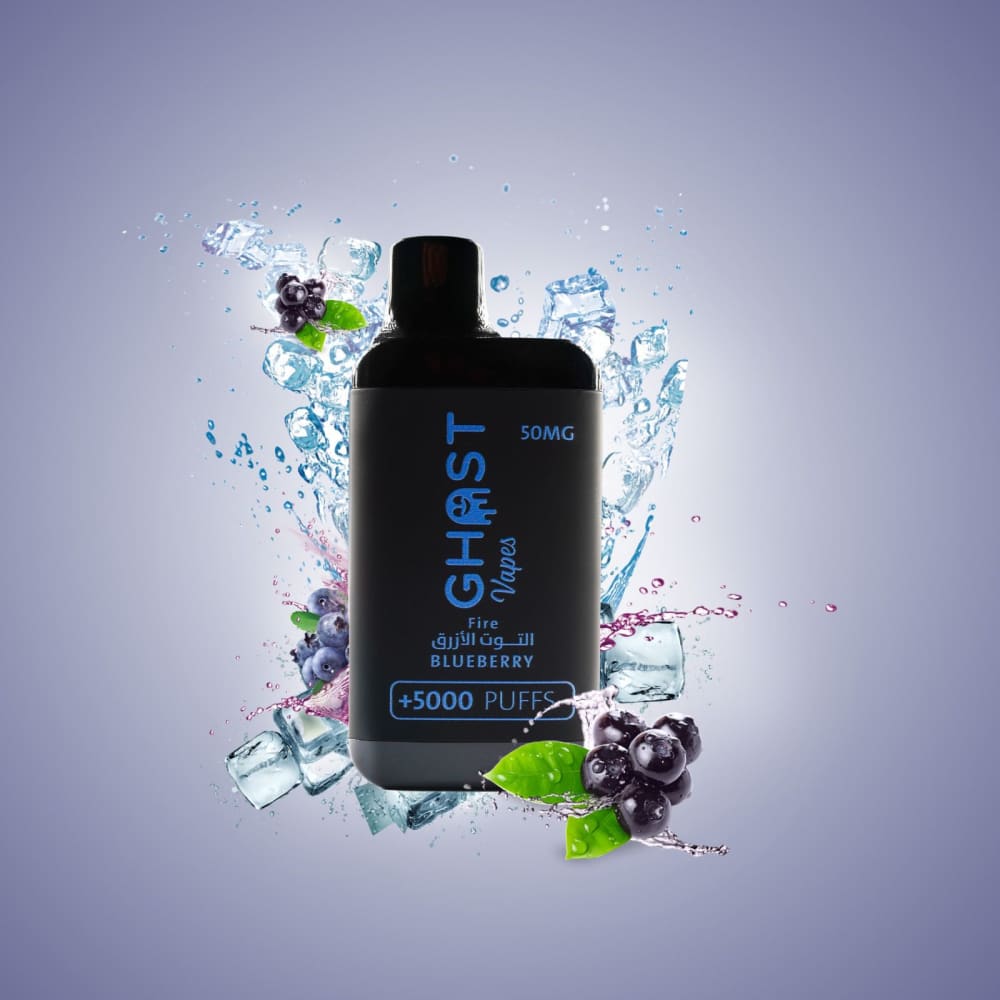 Ghost vape سحبة سيجارة قوست فيب 5000 شفطة 20 نيكوتين عدة نكهات استخدام مره واحده