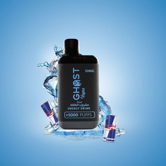 ghost vape سحبة سيجارة قوست فيب 5000 شفطة 50 نيكوتين عدة نكهات استخدام مره واحده