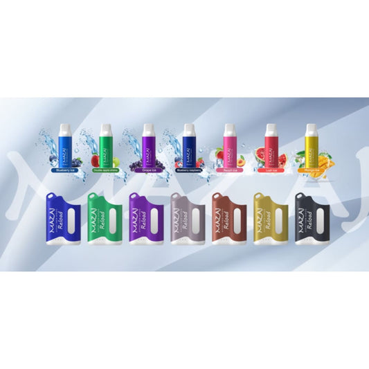 جهاز مع واحد بود استخدام مزاج ريلود 5000 شفطة 20 نيكوتين MAZAJ Reload