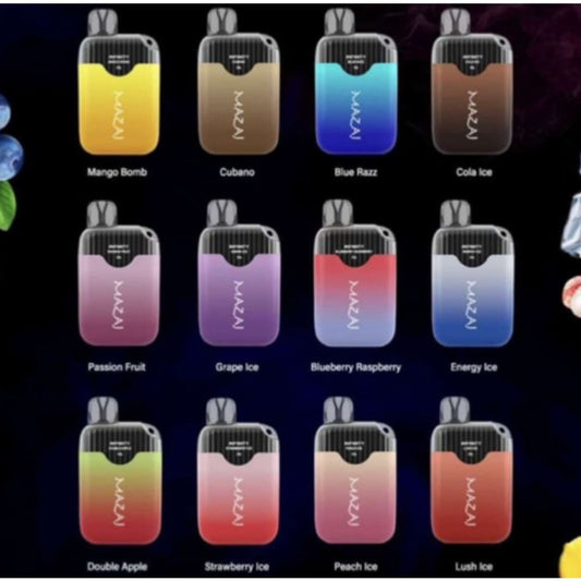 جهاز سحبة سيجارة مزاج انفينيتي 4500 شفطة 50 نيكوتين عدة نكهات استخدام مره واحده MAZAJ