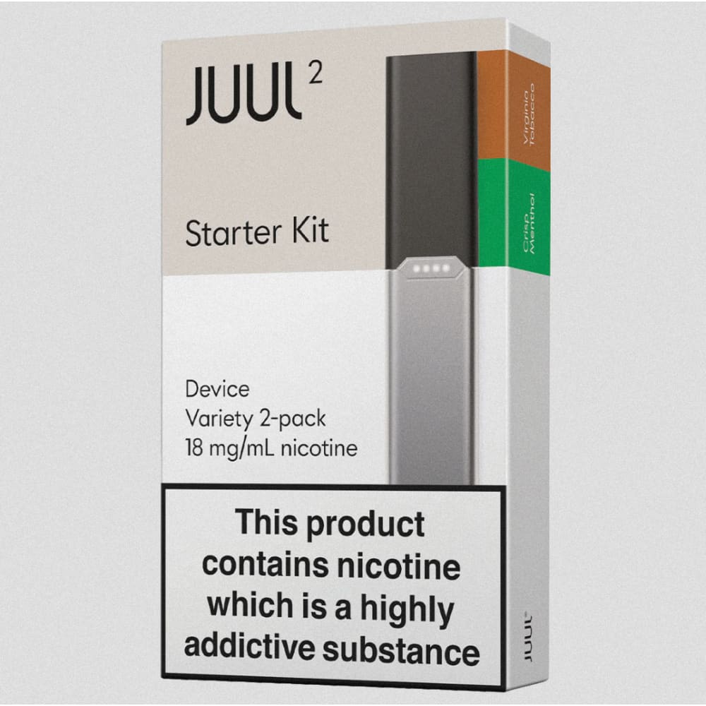 JUUL 2 جهاز سحبة سيجارة جول مع 2 بودات الاصدار الثاني