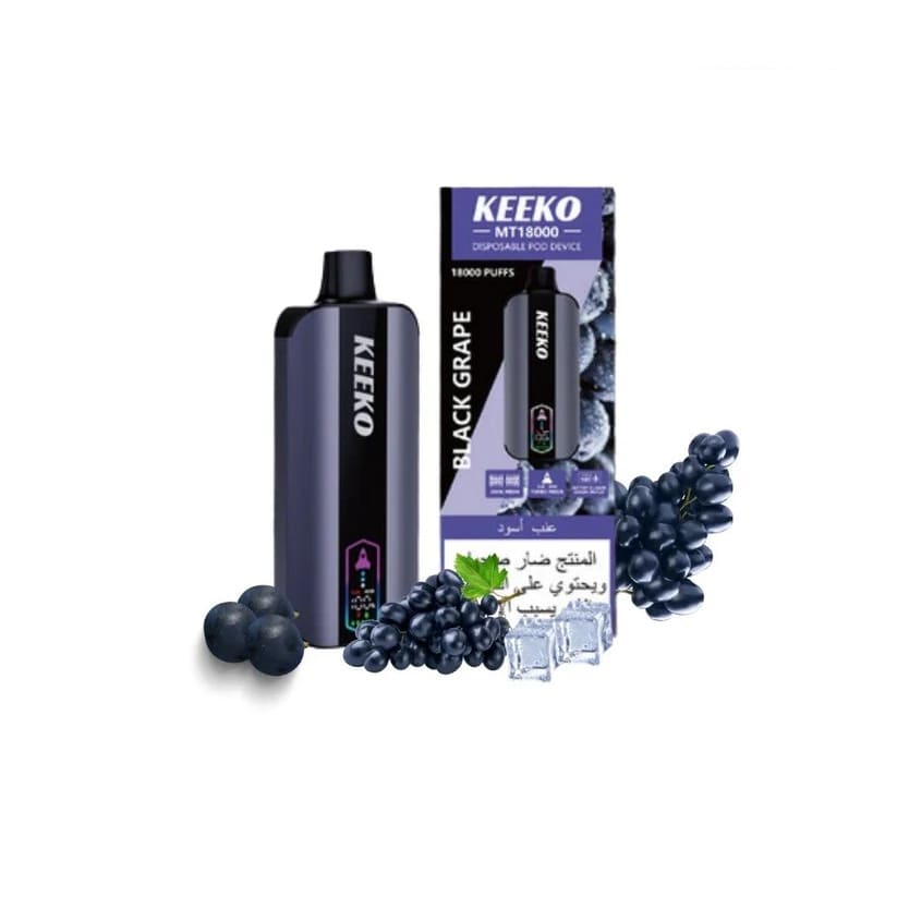 KEEKO سحبة سيجارة كيكو 18000 شفطة 50 نيكوتين عدة نكهات استخدام مره واحده