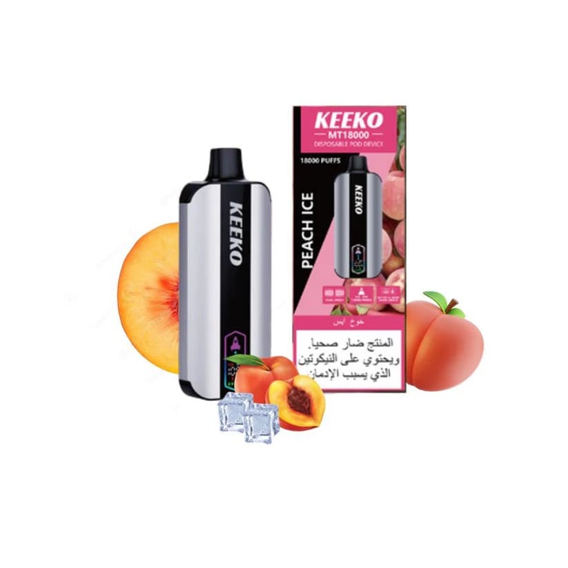 KEEKO سحبة سيجارة كيكو 18000 شفطة 50 نيكوتين عدة نكهات استخدام مره واحده