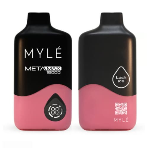 MYLE META MAXX سحبة سيجارة مايلي ميتا ماكس 18000 شفطة 20 نيكوتين عدة نكهات استخدام مره واحده
