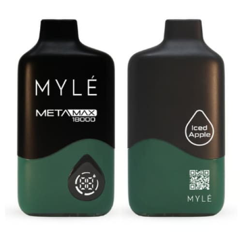 MYLE META MAXX سحبة سيجارة مايلي ميتا ماكس 18000 شفطة 20 نيكوتين عدة نكهات استخدام مره واحده