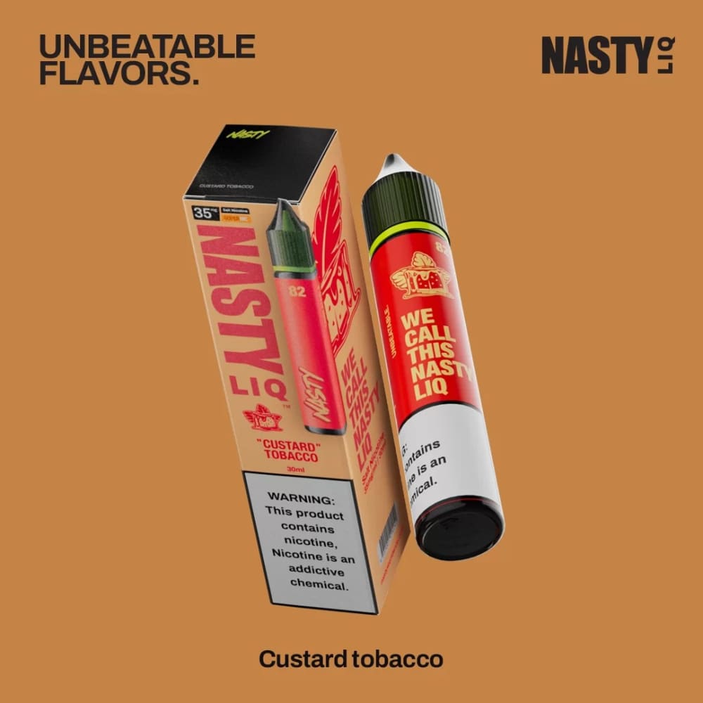 NASTY نكهة توباكو كاسترد من ناستي سولت نيكوتين