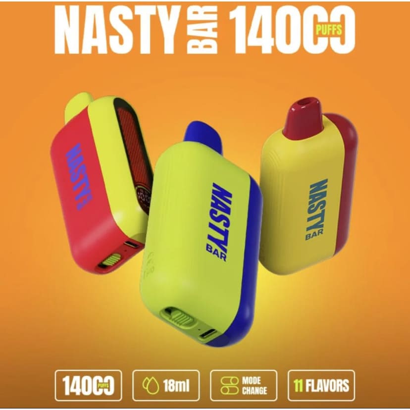NASTY سحبة سيجارة ناستي بار 14000 شفطة 50 نيكوتين استخدام مره واحده