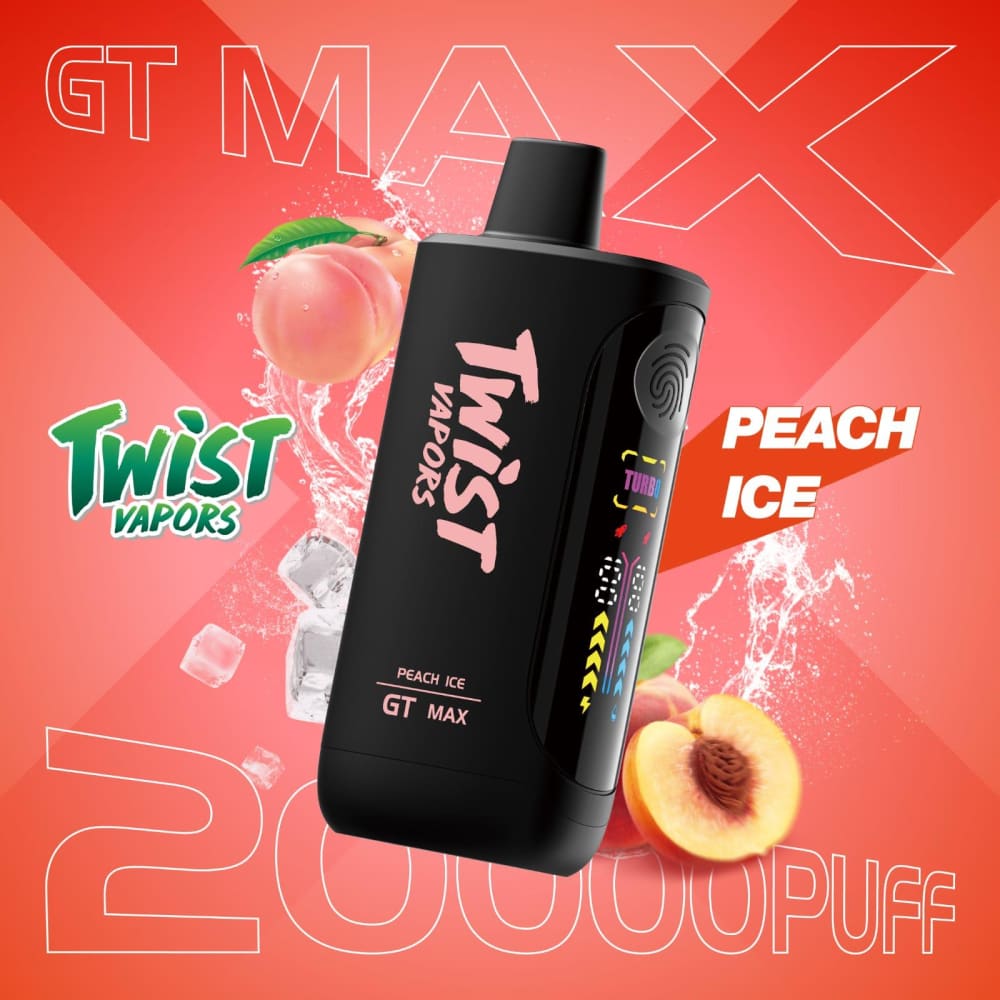 TWIST GT MAX سحبة سيجارة تويست 20000 شفطة 50 نيكوتين عدة نكهات استخدام مره واحده