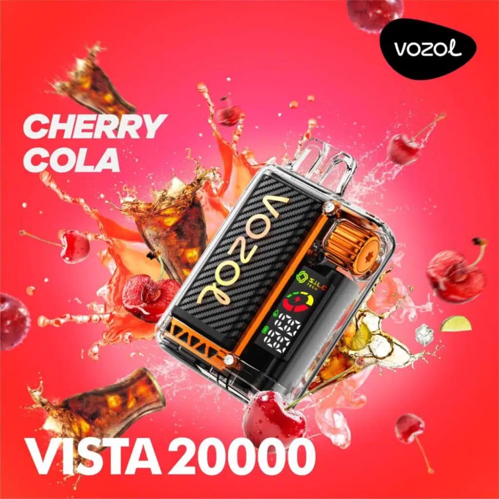 VOZOL سحبة سيجارة فوزول فيستا 20000 شفطة عدة نكات 50 نيكوتين استخدام مره واحده