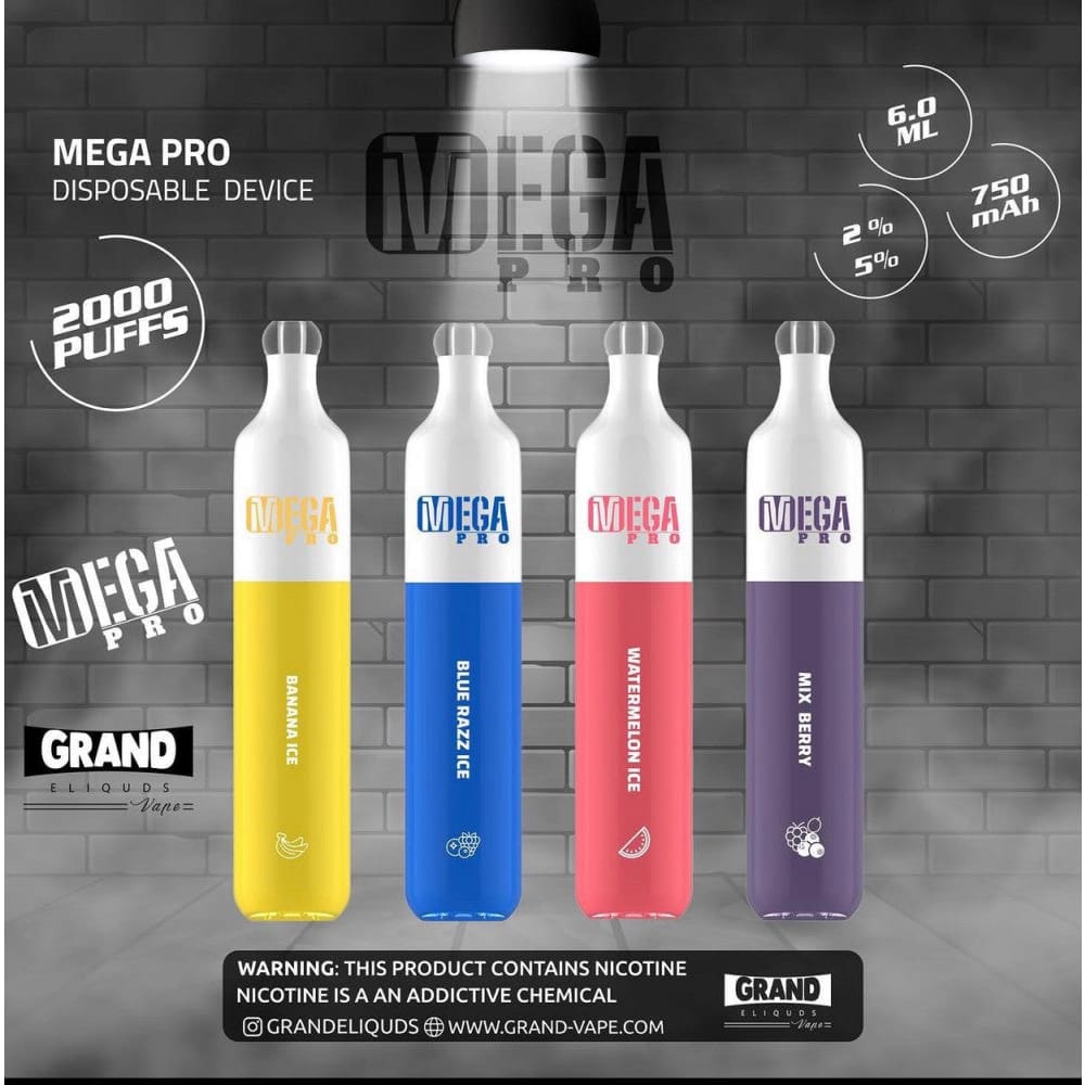 سحبة سيجارة ميجا 2000 شفطة 20 نيكوتين عدة نكات استخدام مره واحده من MEGA