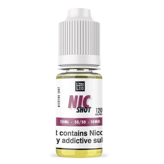 (10 مل) نيكوتين شوت 18 نيكوتين (فقط نيكوتين) LDN LIQ NICOTINE SHOT 18MG 10ML