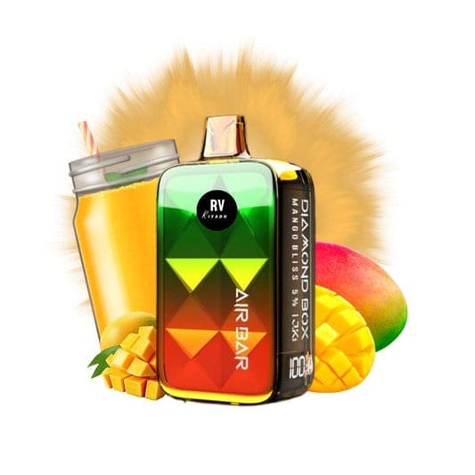 AIR BAR DIAMOND سحبة سيجارة اير بار دايموند 20000 شفطة 20 نيكوتين عدة نكهات استخدام مره واحده