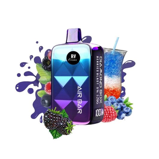 AIR BAR DIAMOND سحبة سيجارة اير بار دايموند 20000 شفطة 50 نيكوتين عدة نكهات استخدام مره واحده