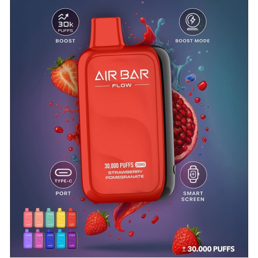 AIR BAR FLOW سحبة سيجارة اير بار فلو 30000 شفطة 20 نيكوتين