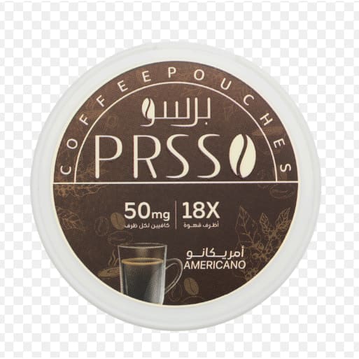 مجموعة 5 علب اكياس قهوة بدون نيكوتين فقط تحتوي على كافيين PRSSO