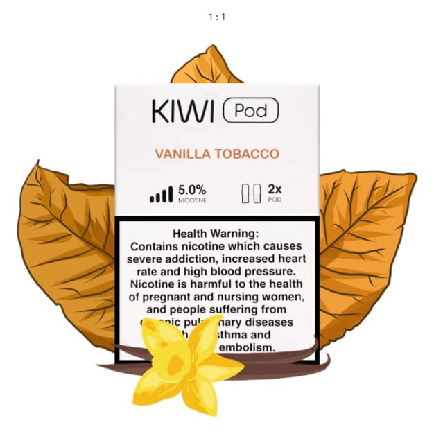 بودات كيوي مبدأة عدة نكات 50 نيكوتين KIWI مملوءة مسبقاً