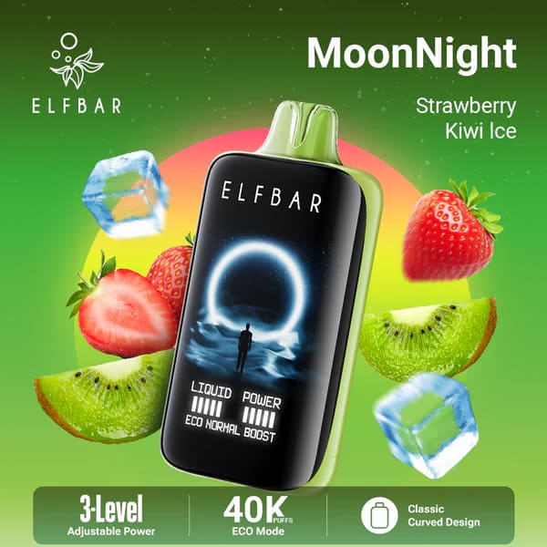 ELFBAR MOONNİGHT سحبة سيجارة الفبار 40000 شفطة 20نيكوتين عدة نكهات استخدام مره واحده