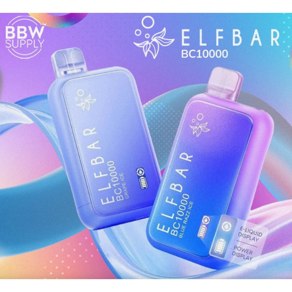 ELFBAR سحبة سيجارة الفبار 10000 شفطة 50 نيكوتين عدة نكهات استخدام مره واحده