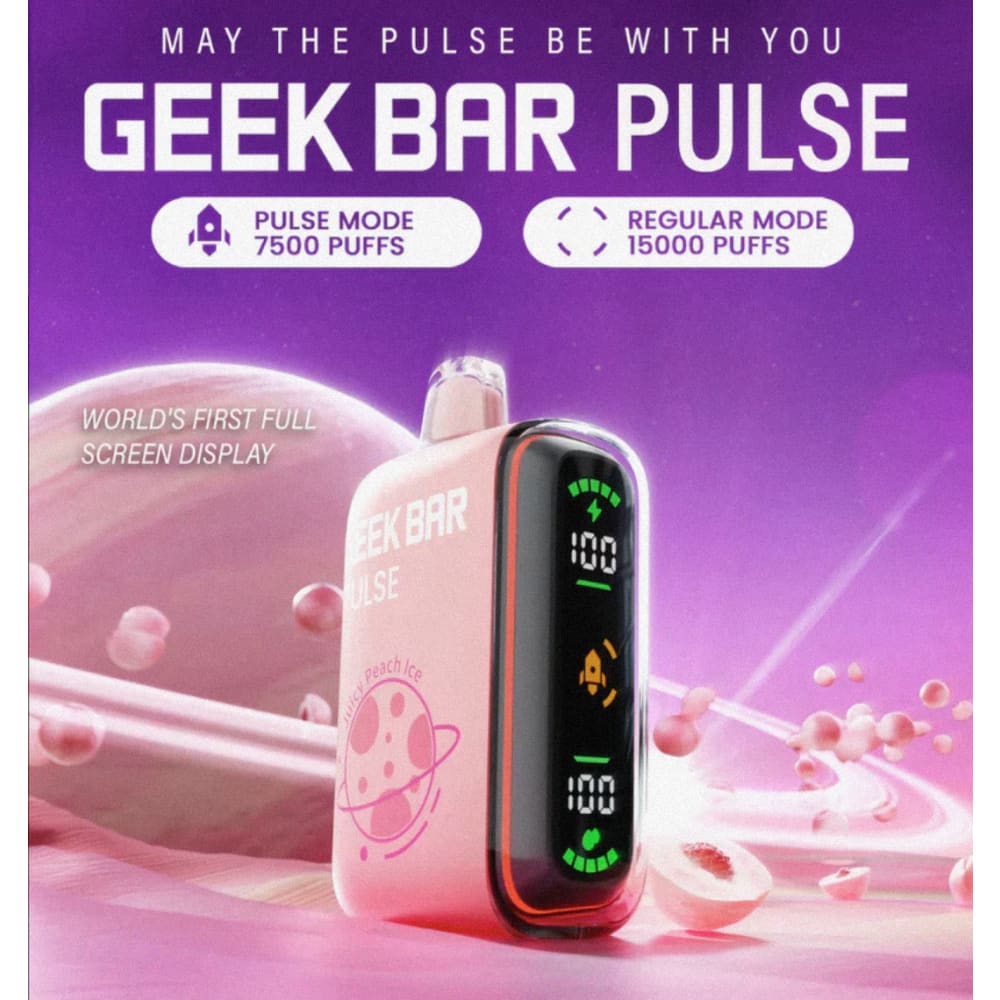 GEEK BAR سحبة سيجارة جيك بار 15000 شفطة عدة نكهات 50 نيكوتين استخدام مره واحده من جيك فيب