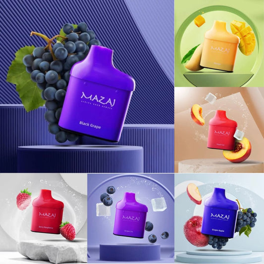 حبة واحدة استخدام بود مزاج سويتش 20 نيكوتين 12000 شفطة ( بدون جهاز ) MAZAJ Switch