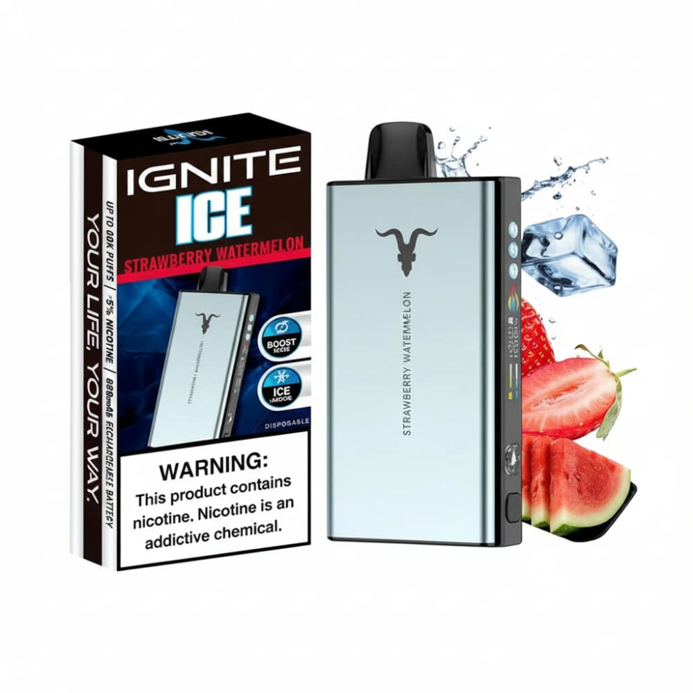 IGNITE سحبة سيجارة اجنايت 40000 شفطة 50 نيكوتين عدة نكهات استخدام مره واحده