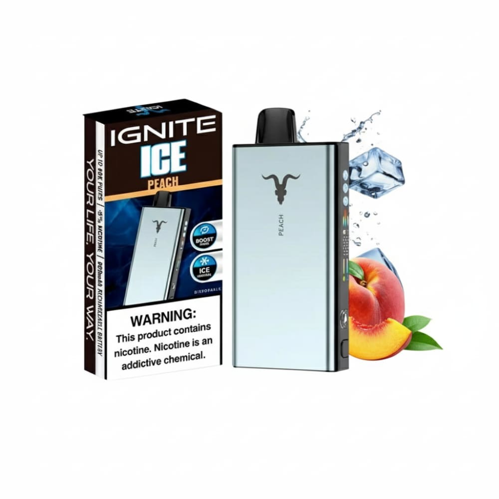 IGNITE سحبة سيجارة اجنايت 40000 شفطة 50 نيكوتين عدة نكهات استخدام مره واحده