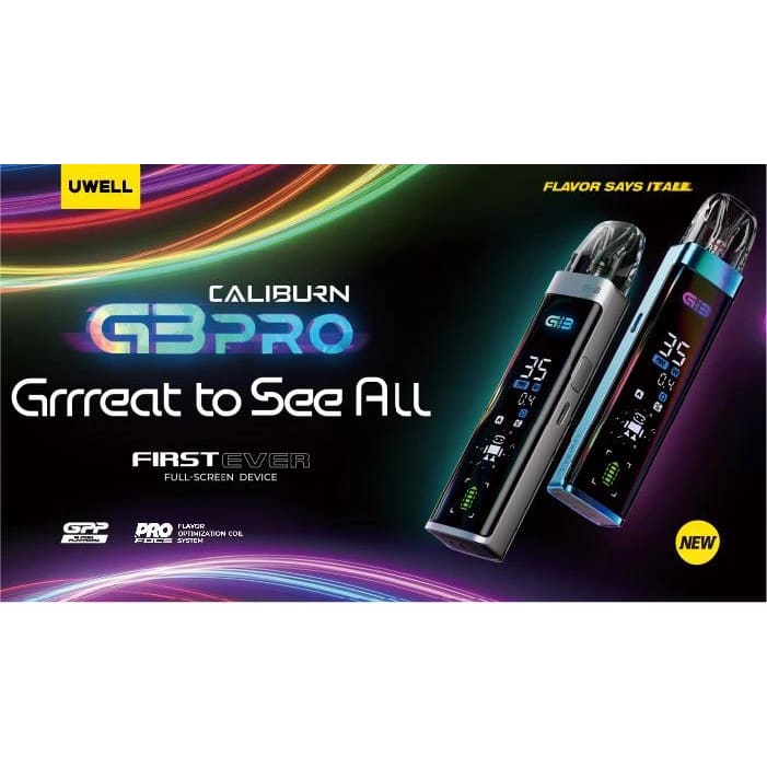 جهاز سحبة و شيشة كاليبرن جي 3 برو caliburn g3 pro pod من يو ويل