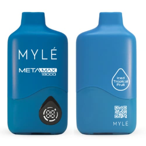 MYLE META MAXX سحبة سيجارة مايلي ميتا ماكس 18000 شفطة 50 نيكوتين عدة نكهات استخدام مره واحده