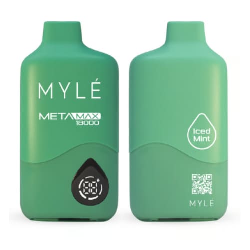 MYLE META MAXX سحبة سيجارة مايلي ميتا ماكس 18000 شفطة 50 نيكوتين عدة نكهات استخدام مره واحده
