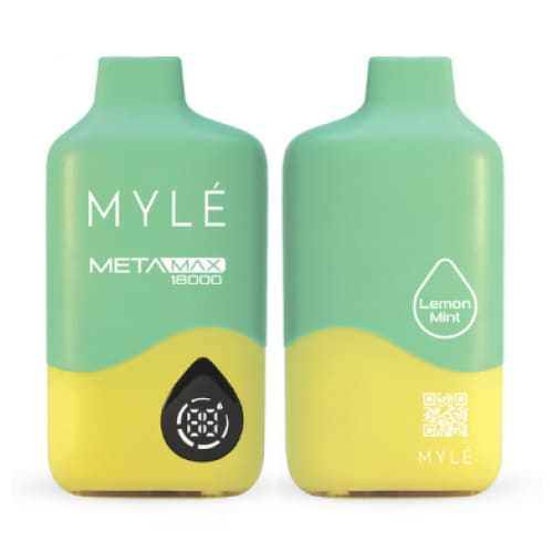 MYLE META MAXX سحبة سيجارة مايلي ميتا ماكس 18000 شفطة 20 نيكوتين عدة نكهات استخدام مره واحده