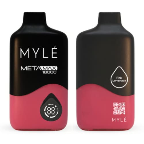 MYLE META MAXX سحبة سيجارة مايلي ميتا ماكس 18000 شفطة 20 نيكوتين عدة نكهات استخدام مره واحده