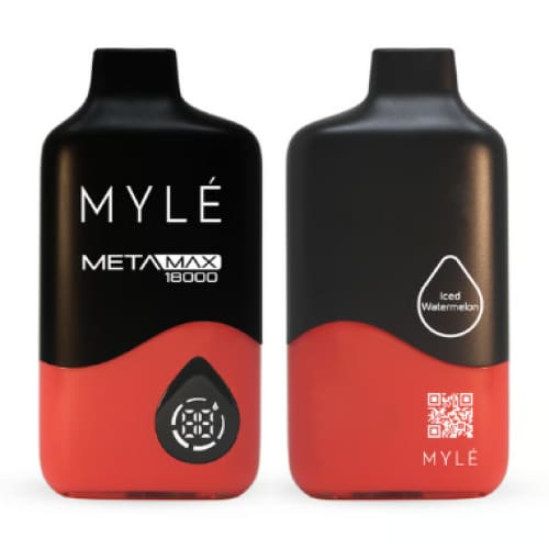 MYLE META MAXX سحبة سيجارة مايلي ميتا ماكس 18000 شفطة 20 نيكوتين عدة نكهات استخدام مره واحده