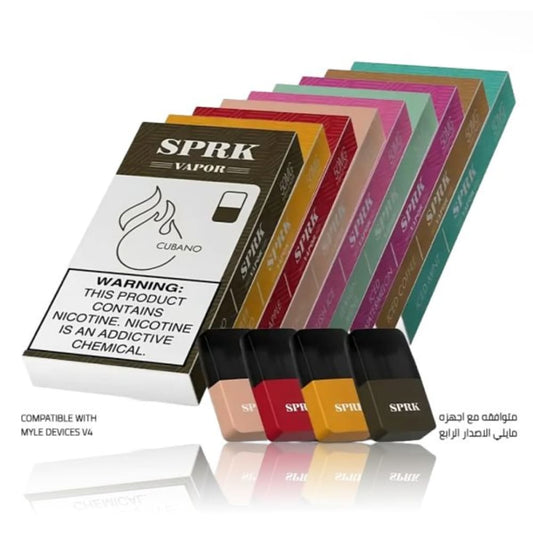 MYLE SPRK بودات سبارك المتوافقة مع جهاز مايلي الاصدار الرابع عدة نكهات