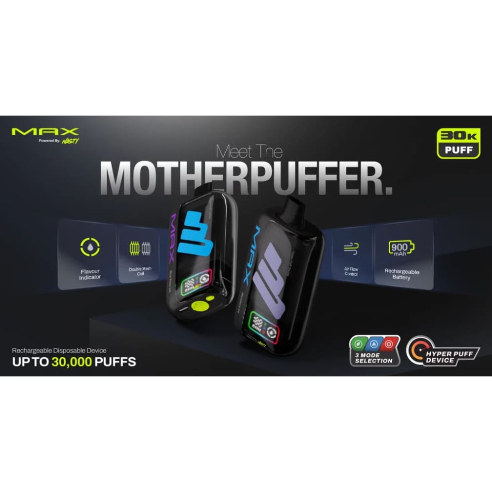 NASTY MAX سحبة سيجارة ناستي ماكس 30000 شفطة 50 نيكوتين