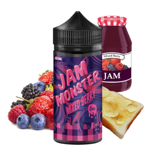 نكهة فيب جام مونستر مربى مكس بيري 100 مل JAM MONSTER