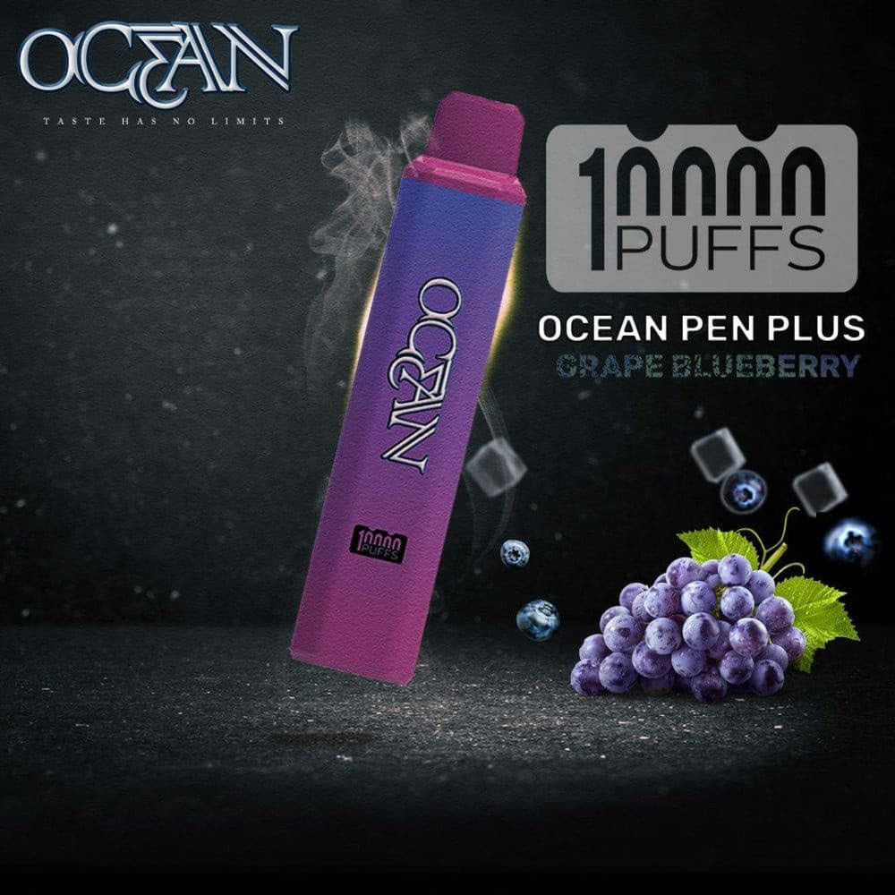 OCEAN سحبة سيجارة اوشن 10000 شفطة 20 نيكوتين عدة نكهات استخدام مره واحده عدة نكهات