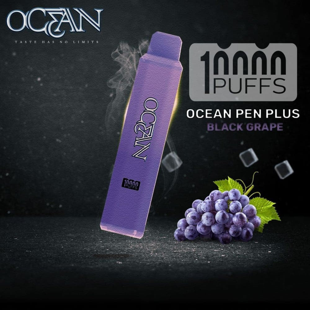 OCEAN سحبة سيجارة اوشن 10000 شفطة 20 نيكوتين عدة نكهات استخدام مره واحده عدة نكهات