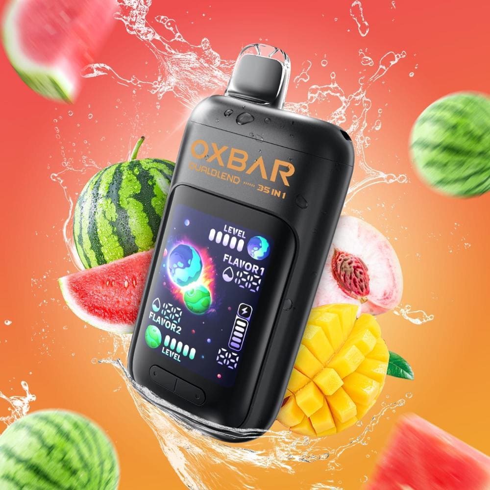 OXBAR DUALBLEND سحبة سيجارة اوكسبار 35000 شفطة 50 نيكوتين عدة نكهات استخدام مره واحد