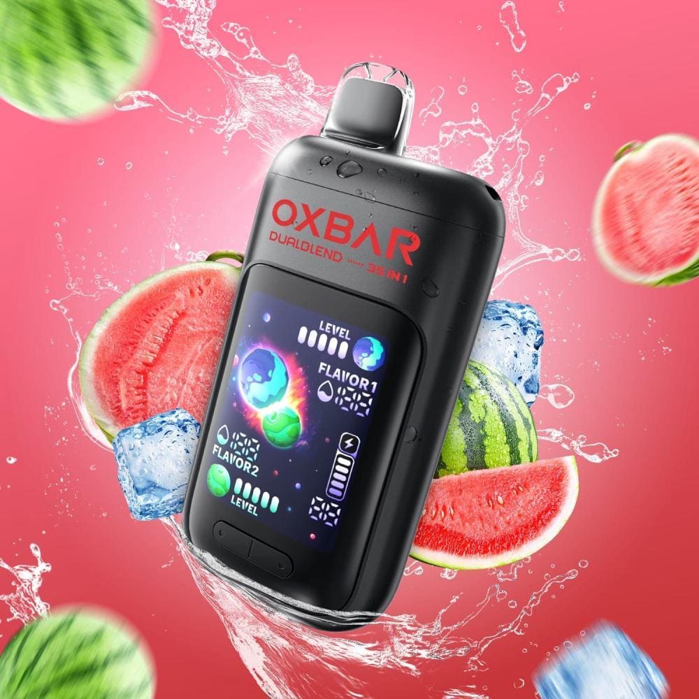 OXBAR DUALBLEND سحبة سيجارة اوكسبار 35000 شفطة 50 نيكوتين عدة نكهات استخدام مره واحد