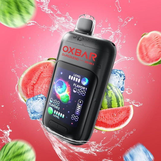 OXBAR DUALBLEND سحبة سيجارة اوكسبار 35000 شفطة 50 نيكوتين عدة نكهات استخدام مره واحد