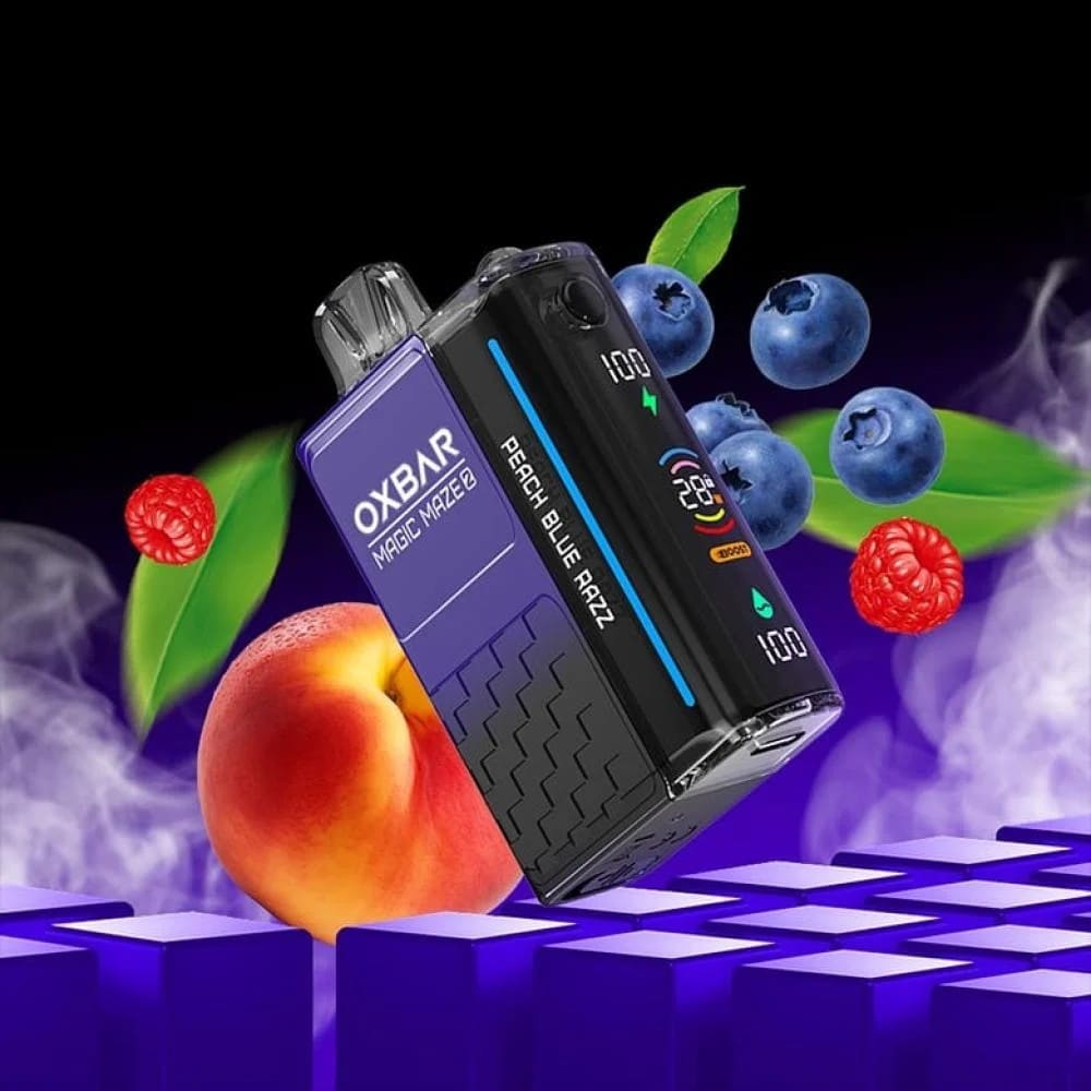 OXBAR MAGIC MAZE 2 سحبة سيجارة اوكسبار ماجيك ميز 2 30000 شفطة 50 نيكوتين عدة نكهات استخدام مره واحد
