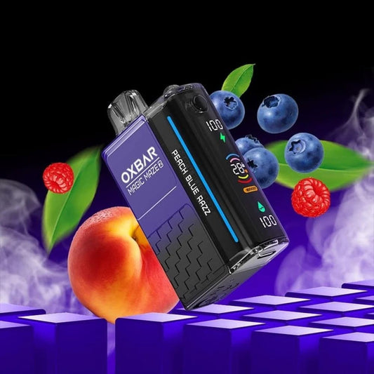 OXBAR MAGIC MAZE 2 سحبة سيجارة اوكسبار ماجيك ميز 2 30000 شفطة 50 نيكوتين عدة نكهات استخدام مره واحد