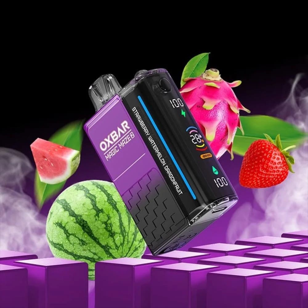 OXBAR MAGIC MAZE 2 سحبة سيجارة اوكسبار ماجيك ميز 2 30000 شفطة 50 نيكوتين عدة نكهات استخدام مره واحد