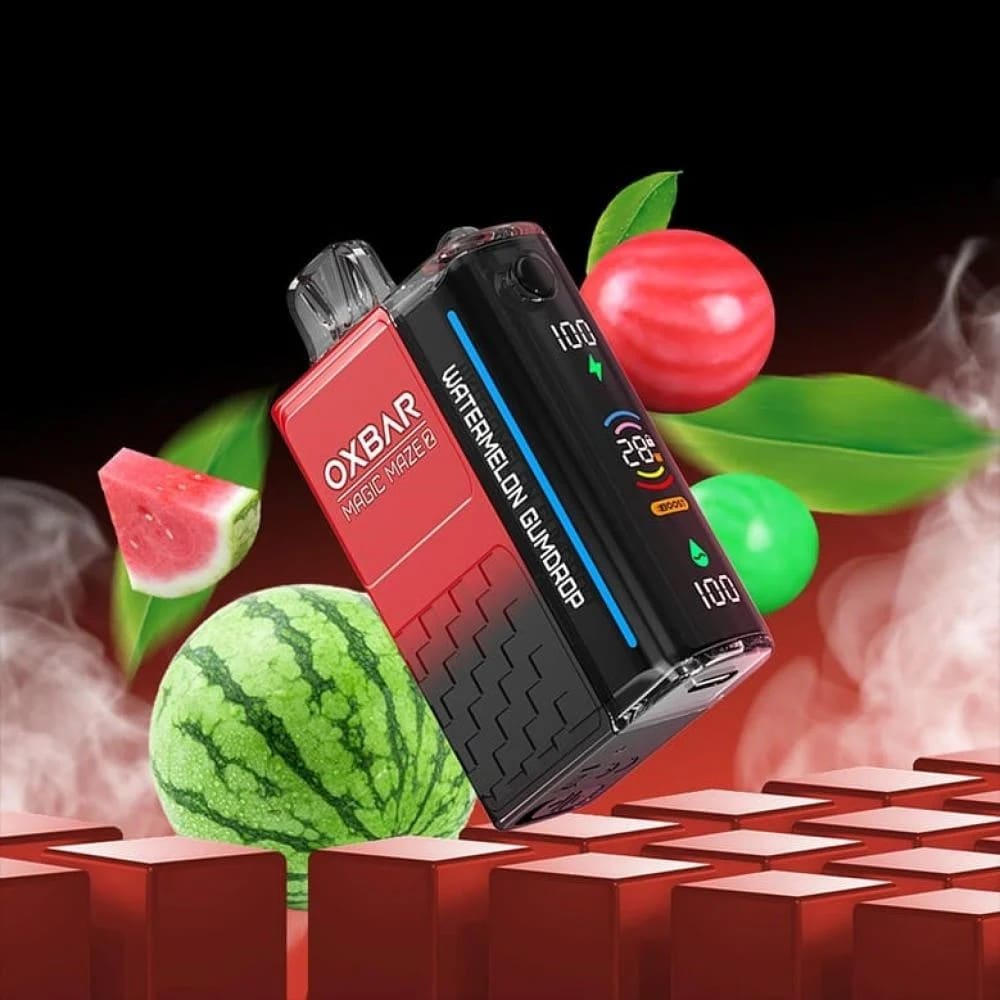 OXBAR MAGIC MAZE 2 سحبة سيجارة اوكسبار ماجيك ميز 2 30000 شفطة 50 نيكوتين عدة نكهات استخدام مره واحد