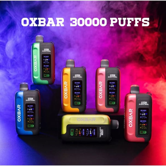 OXBAR OXVA سحبة سيجارة اوكسبار 30000 شفطة 50 نيكوتين عدة نكهات استخدام مره واحد